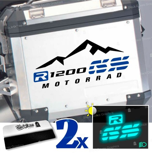 2pcs stickers black blue